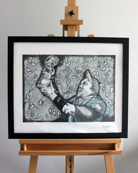 Philadelphia Eagles, Nick Foles with the Vince Lombardi Trophy