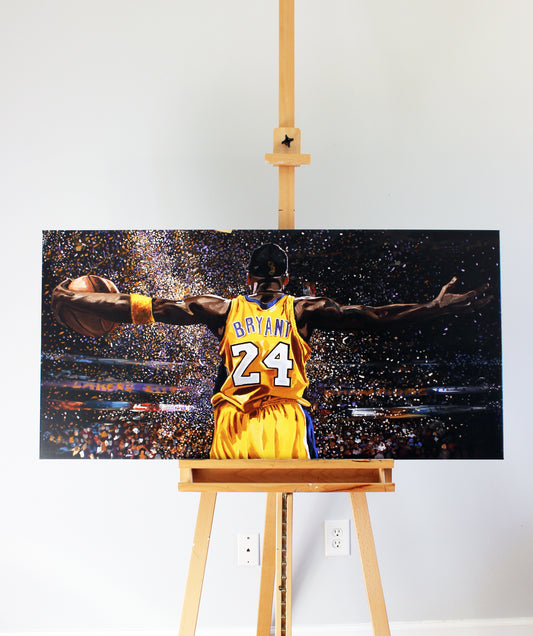 Kobe Bryant Lakers Championship Stretched Canvas
