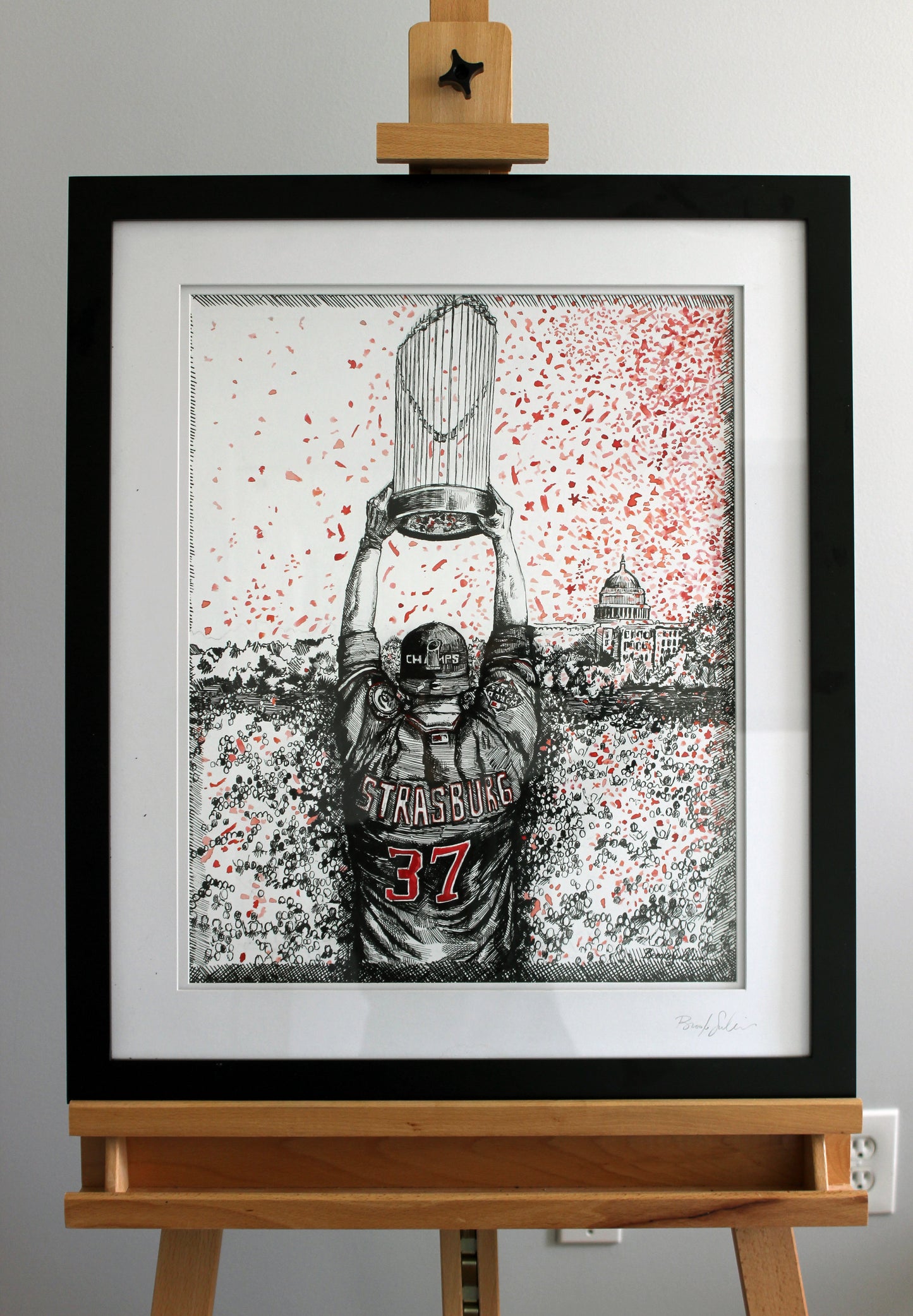 Washington Nationals, Stephen Strasburg with Commissioner's Trophy